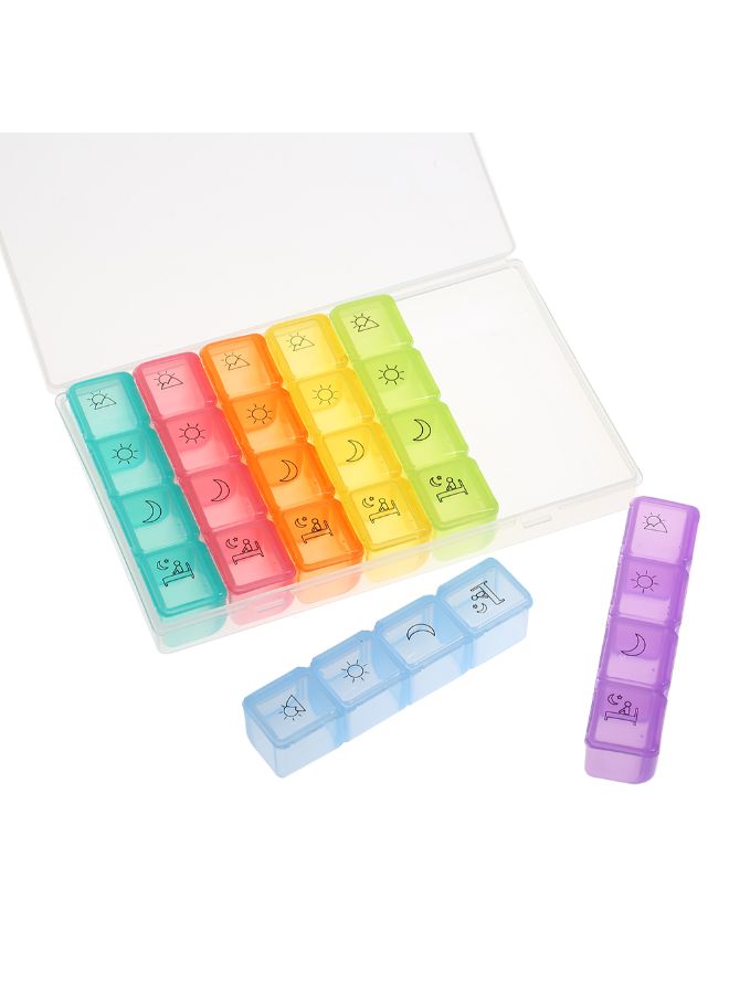 28-Slot Weekly Pill Organizer - Image 2