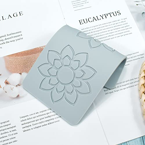 TUKE 3D Hollow Leaf Fondant Lace Mold, Multi Leaves Flower Shapes Silicone Lace Mould for Cake Decorating Molds Fondant Impression Mat for Chocolate Sugar Candy Cupcake Baking (B_7.56x3.92x0.12inch) - Image 3