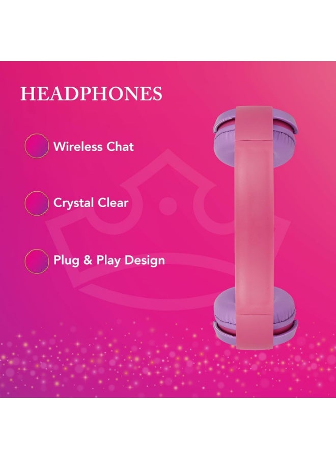 Volkano Disney Princesses Bluetooth Wireless Stereo Headphones (DY-9955-PC2) - Image 4