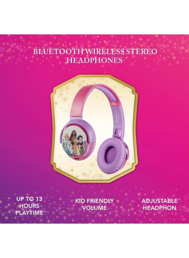 Volkano Disney Princesses Bluetooth Wireless Stereo Headphones (DY-9955-PC2) - Image 1