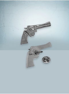 Fighter Gifts Pistol 1 Silver Pin 