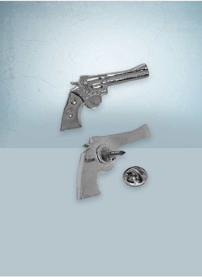 Fighter Gifts Pistol 1 Silver Pin 