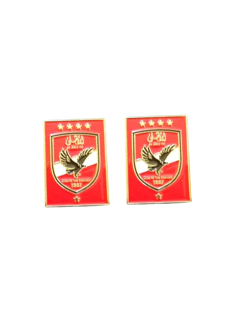 Two metal stickers bearing the logo of Al Ahly SC (Egypt) - Image 2