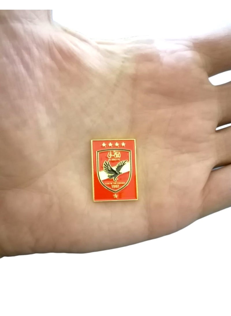 Two metal stickers bearing the logo of Al Ahly SC (Egypt) - Image 1