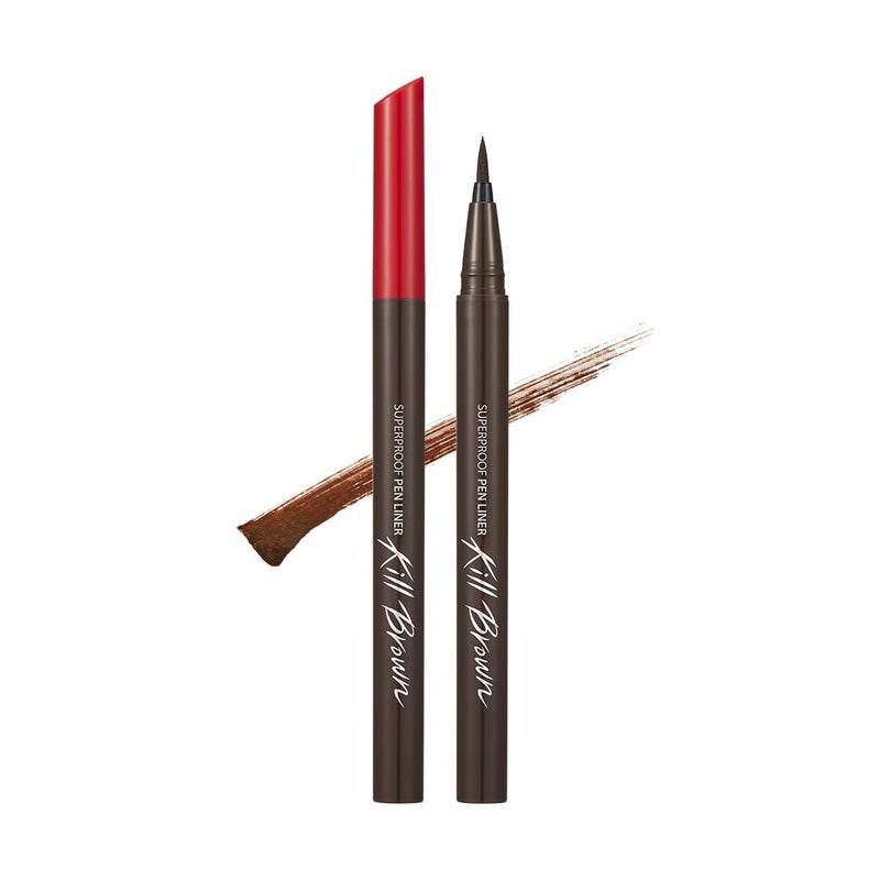 CLIO PROFESSIONAL CLIO Superproof Pen Liquid Eye Liner, Precision Tip, Long Lasting, Smudge-Resistant, High-Intensity Color (002 BROWN (NEW)) - Image 1