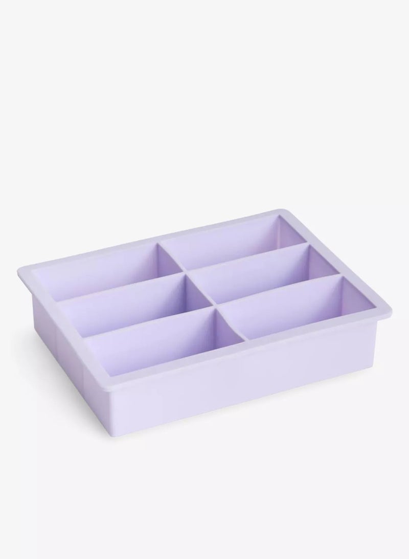 Rectangle Six-Slot XXL Ice-Cube Tray 