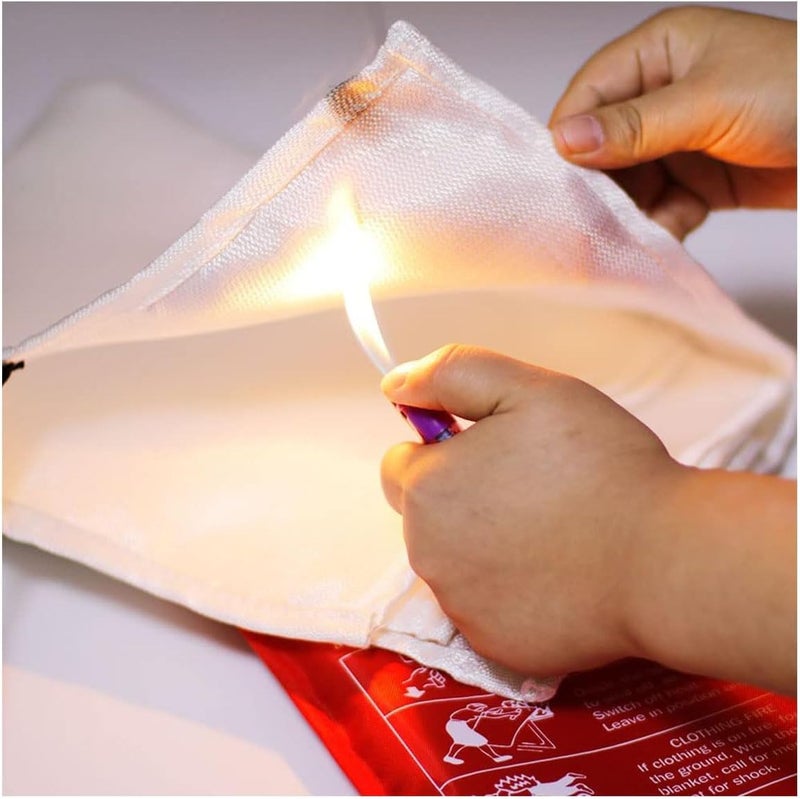 Fire Blanket 1.2m x 1.2m – Fire Safety Emergency Blanket for Kitchen, Home & Vehicle - Image 3