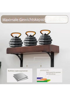 General Countertop bracket, black durable wall bracket, 90 degree triangle, durable wall mounting bracket, 2 metal shelf brackets, countertop support bracket  - Image 3