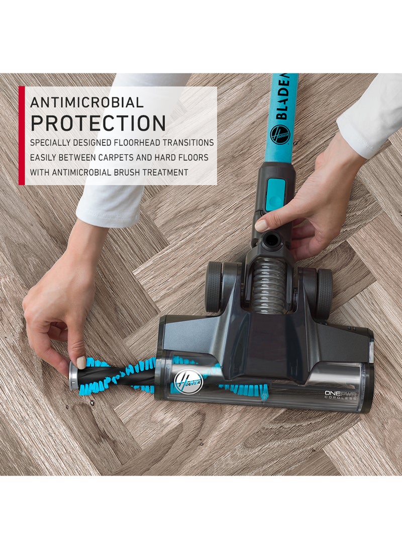 HOOVER Onepwr Blade Max Dual Cordless Vacuum Cleaner Machine, Up To 90 min Runtime, Antimicrobial Protection, Multi-Surface Cleaning, 2 Batteries 6 W CLSV-BPME Black/Blue - Image 3