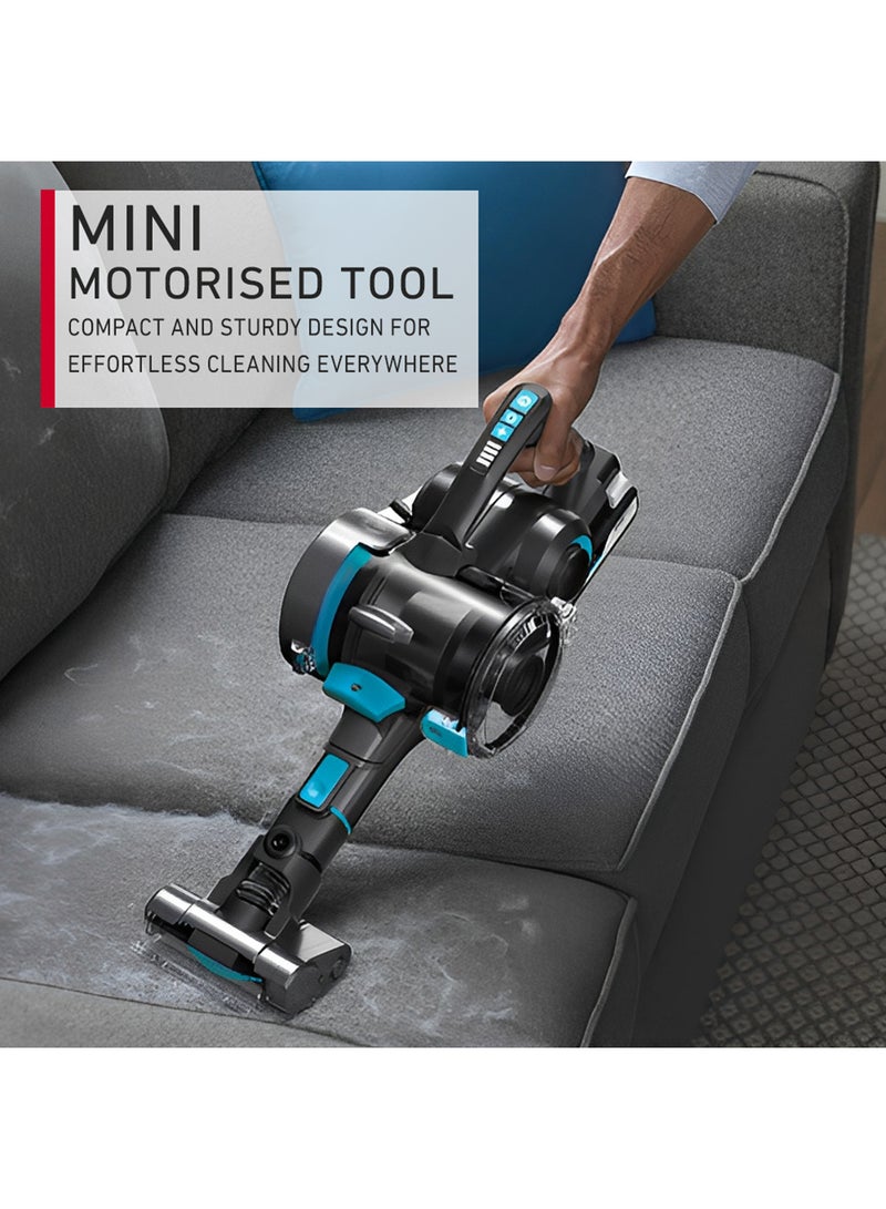 HOOVER Onepwr Blade Max Dual Cordless Vacuum Cleaner Machine, Up To 90 min Runtime, Antimicrobial Protection, Multi-Surface Cleaning, 2 Batteries 6 W CLSV-BPME Black/Blue - Image 5