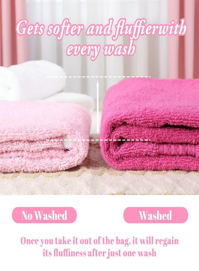 Ovveroche 3 Pcs Decorative Bow Hand Towels Cute White Pink Bowknot Coquette Dish Towels Embroidered Bathroom Towel Soft 100% Cotton Absorbent 13.78 x 29.53 Inch - Image 4