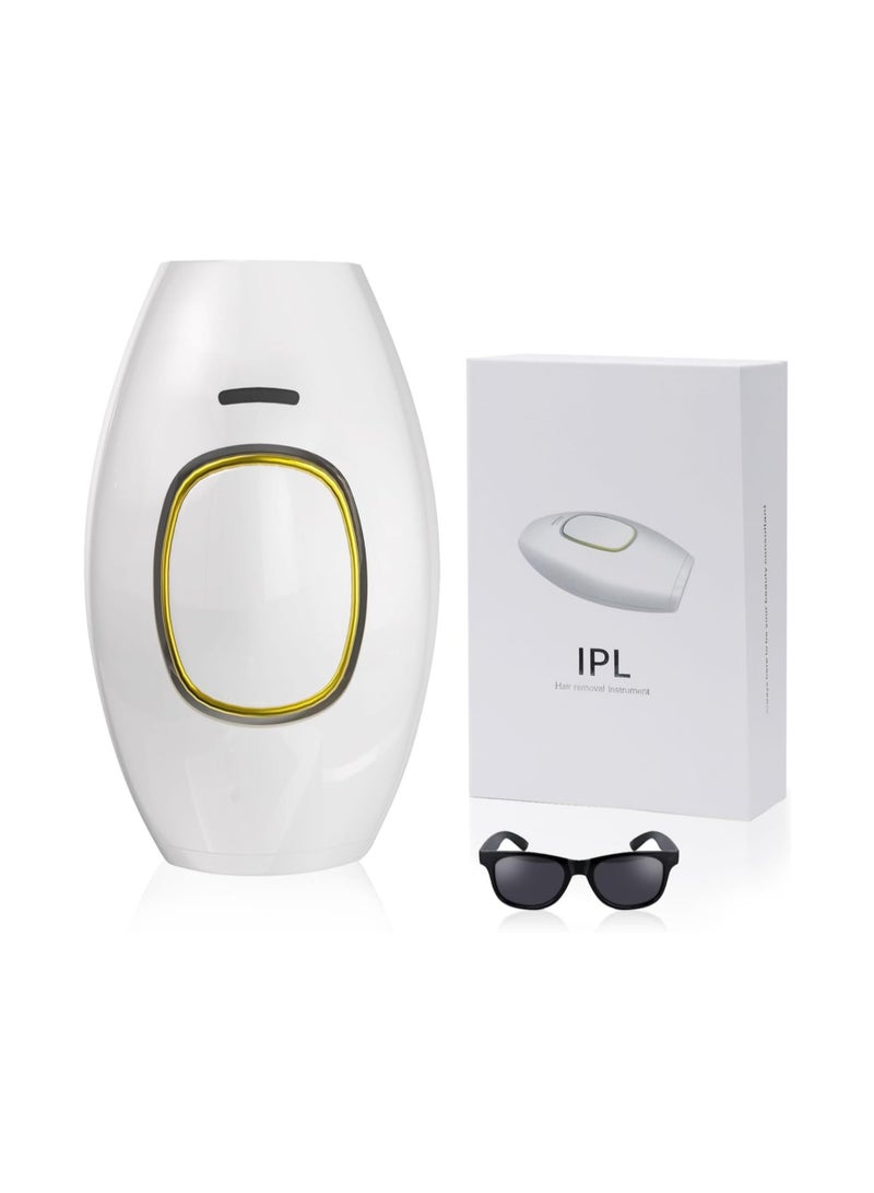 أكاليكس مجموعة إزالة الشعر بالليزر Clear Skin Silky DIY Handset – جهاز إزالة الشعر بتقنية IPL غير مؤلم وطويل الأمد للوجه والجسم - Image 1