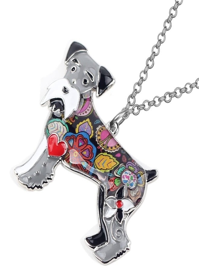 بونسني قلادة BONSNY Signature DOG من مجموعة Love Pets، بتصميم "SILVER" المميز، على شكل كلب شناوزر. - Image 3
