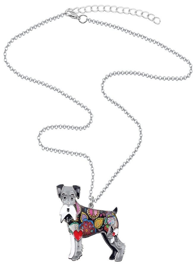 بونسني قلادة BONSNY Signature DOG من مجموعة Love Pets، بتصميم "SILVER" المميز، على شكل كلب شناوزر. - Image 4