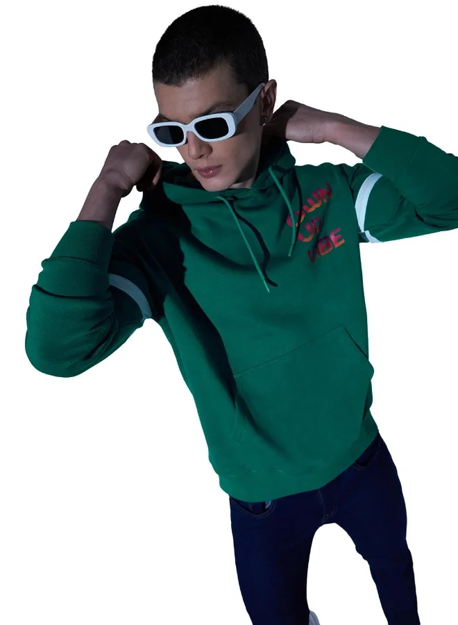Hubberholme Green Sweatshirt For Men
