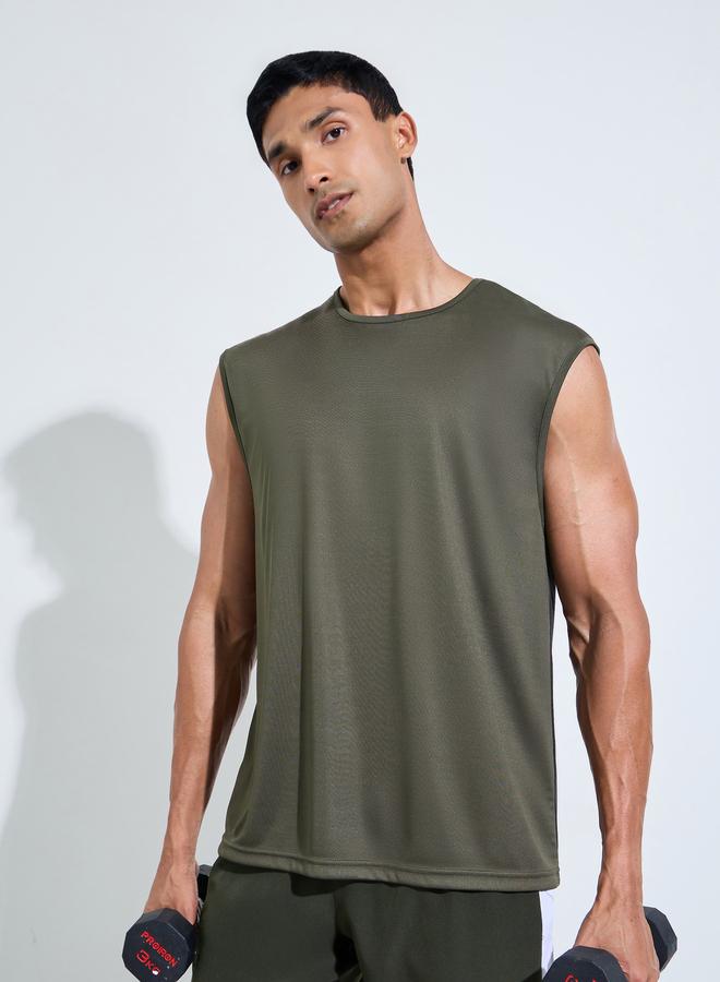 Styli Active Men Oversized Color Block Tank - Image 1