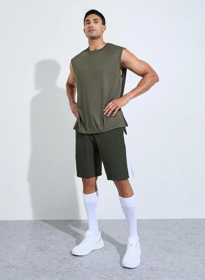 Styli Men Oversized Color Block Tank