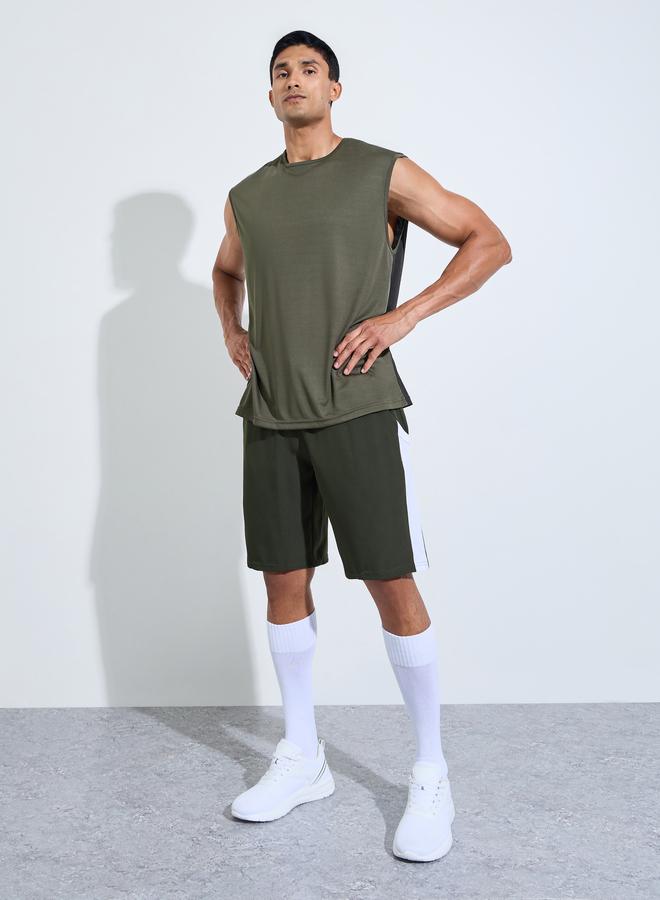 Styli Active Men Oversized Color Block Tank - Image 2