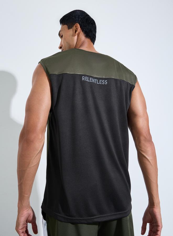 Styli Active Men Oversized Color Block Tank - Image 4