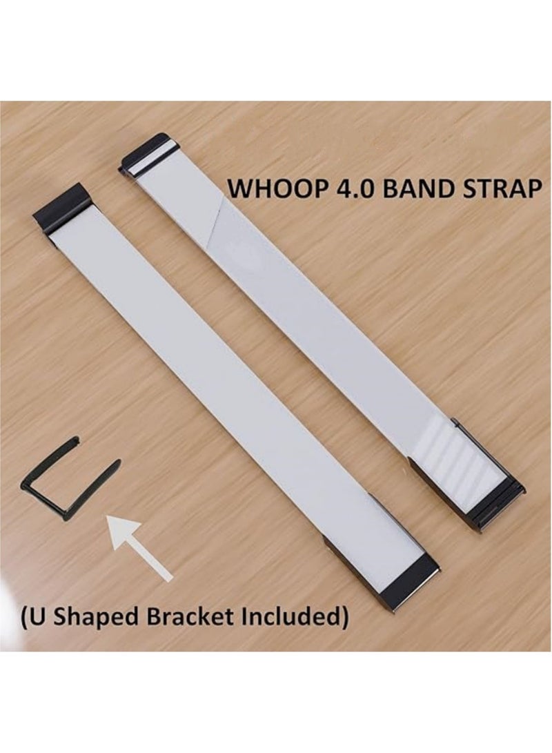 Aookay Wristband - Replacement Fast-Drying Nylon Band Compatible with WHOOP 4.0 - Stylish & Affordable Replacement Strap - Breathable Band Strap Including U Shape Connector (Light Gray) - Image 2