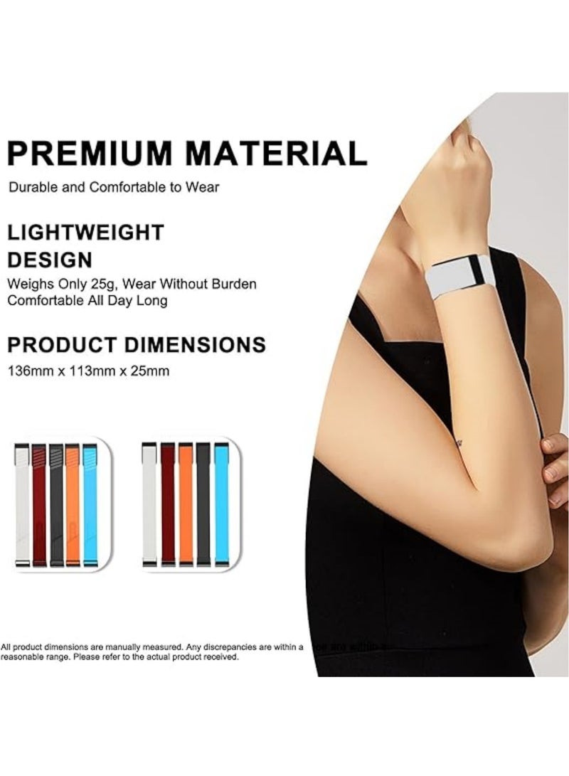 Aookay Wristband - Replacement Fast-Drying Nylon Band Compatible with WHOOP 4.0 - Stylish & Affordable Replacement Strap - Breathable Band Strap Including U Shape Connector (Light Gray) - Image 4