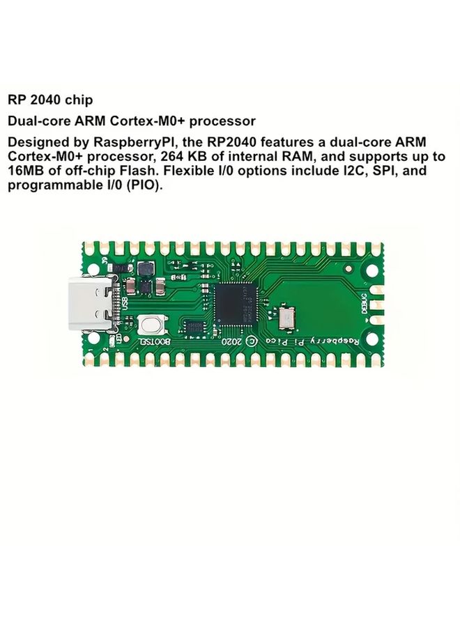 Raspberry Pi Pico Development Board PICO RP2040TYPE C Dual Core Microcontroller - Image 5