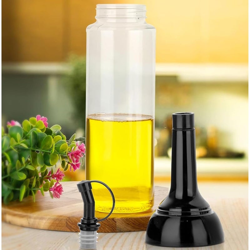 IDEAL PRIME Airtight BPA Free Plastic Oil Dispenser 1000 ml Silicone Brush Combo Set Plastic oil Stopper Oil Pourer Spatula Kitchen Tools Pack Of 2 - Image 4