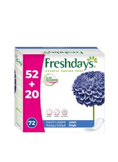 Freshdays Unscented Long Pantyliners Daily Feminine Pad Mega Pack 72 Sanitary Pads  - Image 1