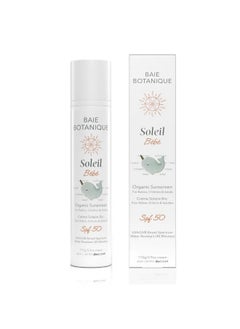 Baie Botanique Soleil Bébé Organic Nontoxic Mineral Baby Sunscreen Spf ...