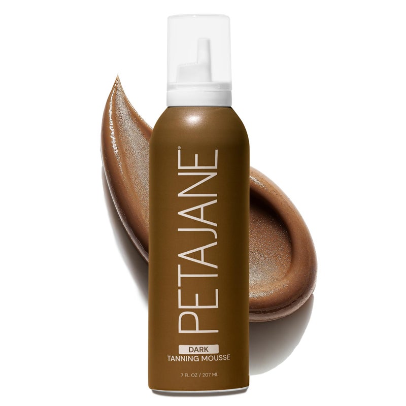 Peta Jane Dark Tanning Mousse 7oz - Sunless Self-Tanner for a Natural, Streak-Free, Organically Derived, Lightweight & Fast Absorbing, Non-Sticky, For All Skin Types, Vegan & Cruelty-Free - Image 1