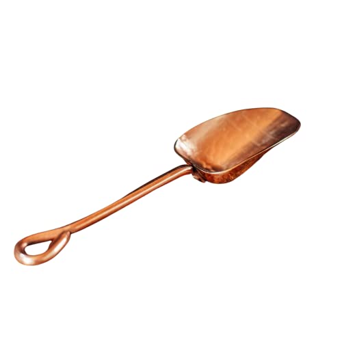 Sertodo Copper Scoop for Coffee and Spices | Solid Copper, Heavy Gauge, Hand Hammered | Copper Handle | 1oz / 2 TBSP Capacity - Image 1