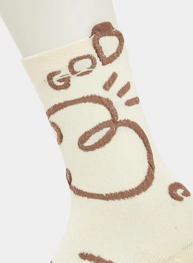 Styli Pack of 2 - Graphic Pattern Socks