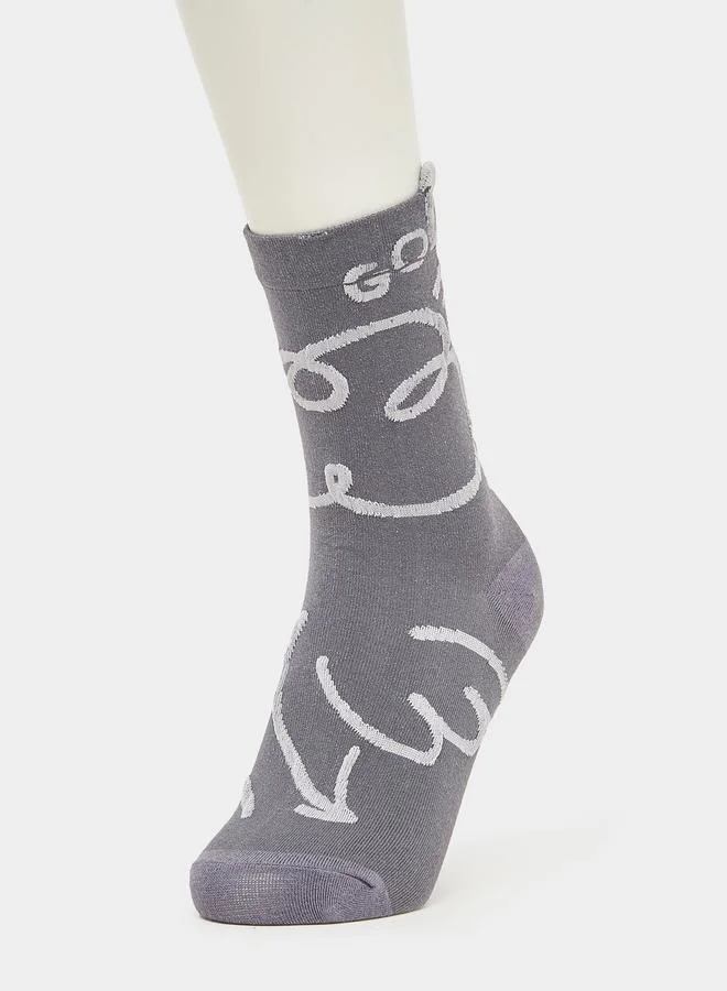 Styli Pack of 2 - Graphic Pattern Socks