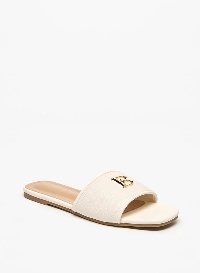 فلورا بيلا من شو إكسبرس Logo Accent Slip-On Sandals
