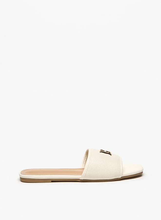 فلورا بيلا من شو إكسبرس Logo Accent Slip-On Sandals