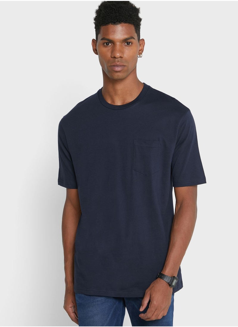 Seventy Five Basics Pocket Crew Neck T-Shirt  - Image 1