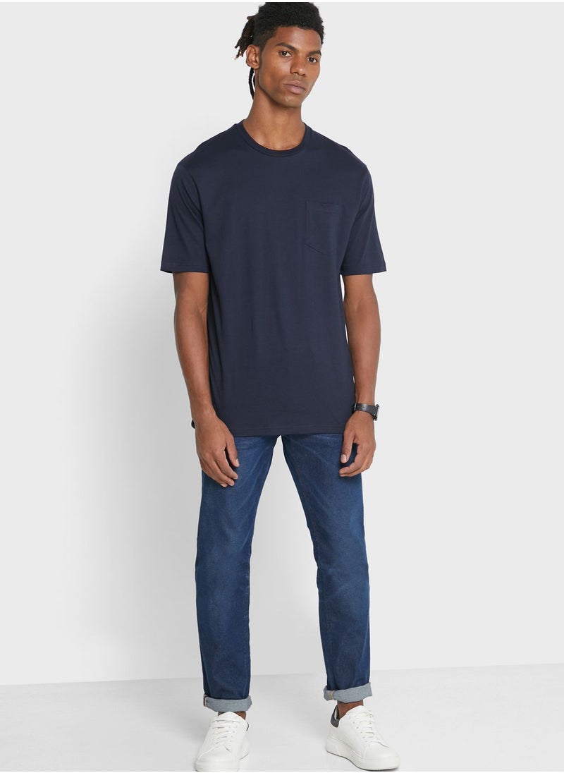 Seventy Five Basics Pocket Crew Neck T-Shirt  - Image 4