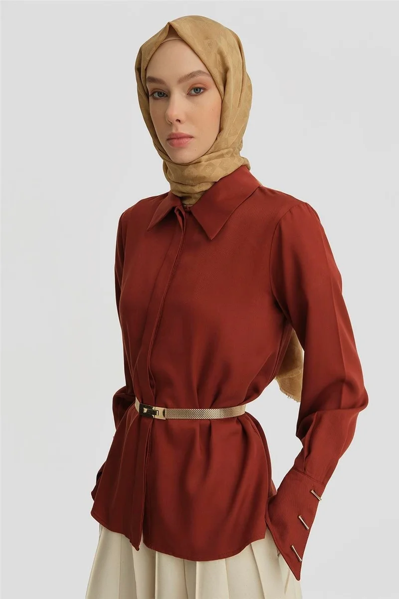 ARMINE قميص 25Y3720 أحمر داكن