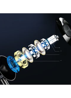 Generic BNR Headphones Are Suitable For Huawei Eight Nuclear High-quality Apple Wire-controlled Gaming Computer Mobile Phone Earplugs-Color:S6 Ultimate Edition [Cool Black] Eight Nuclear Subwoofer  - Image 4