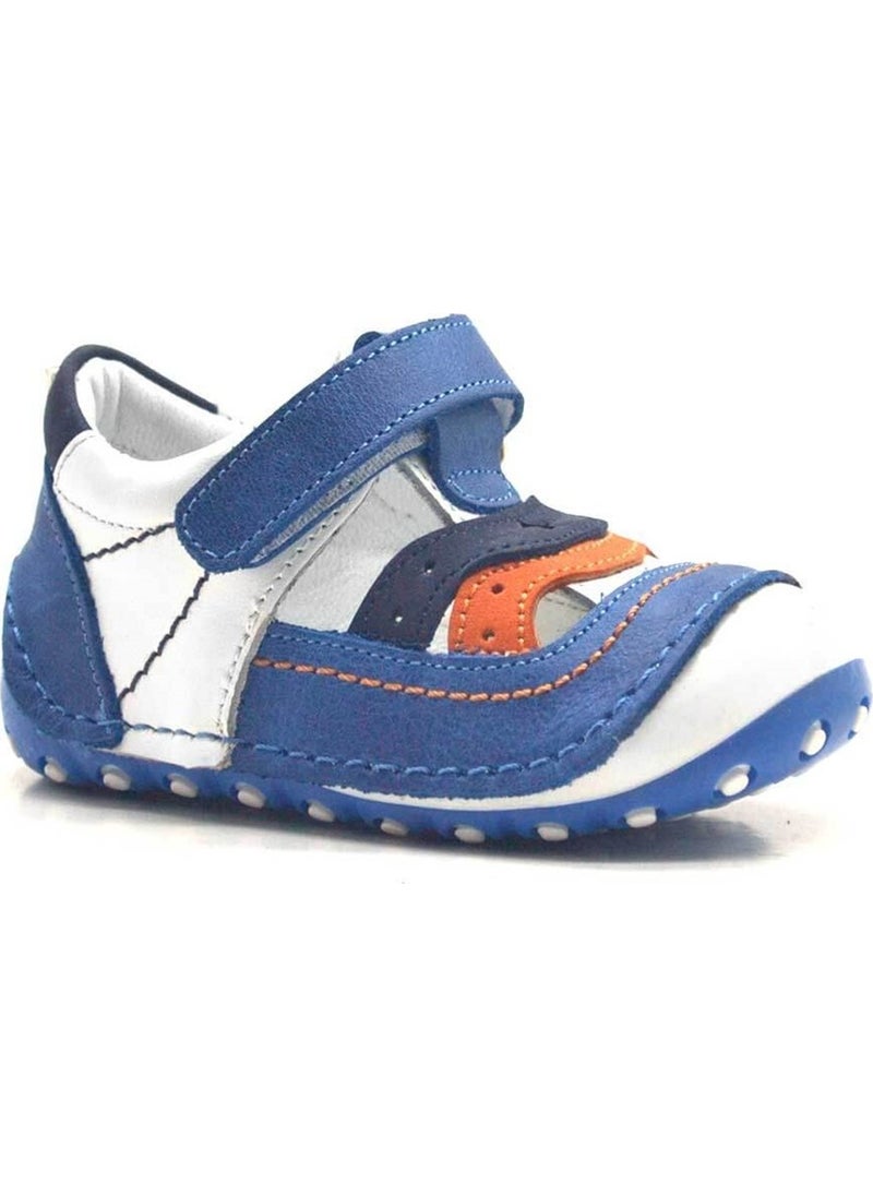 Leather Blue Velcro Baby Boy First Step Shoes - pzsku/Z34ACD745A6429A8929B1Z/45/_/1726565449/85ca374a-4c05-4921-9732-38505f7f7a66