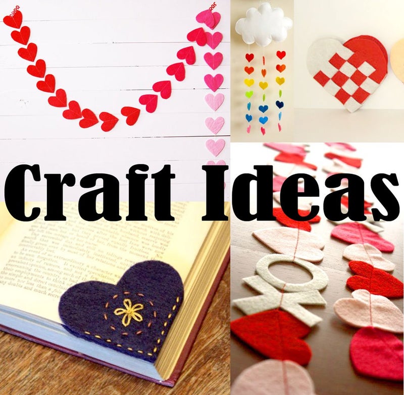 Playfully Ever After 3 Inch Red 22pc Stiff Felt Hearts - Image 3