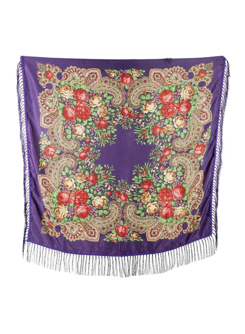 DDaniela-Eastern European Cotton Tassel Shawl