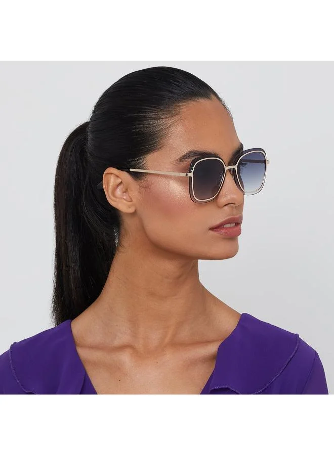 بلاك أوت Women's نظارة شمسية بلاك آوت ماري جين مربعة بإطار كامل للنساء