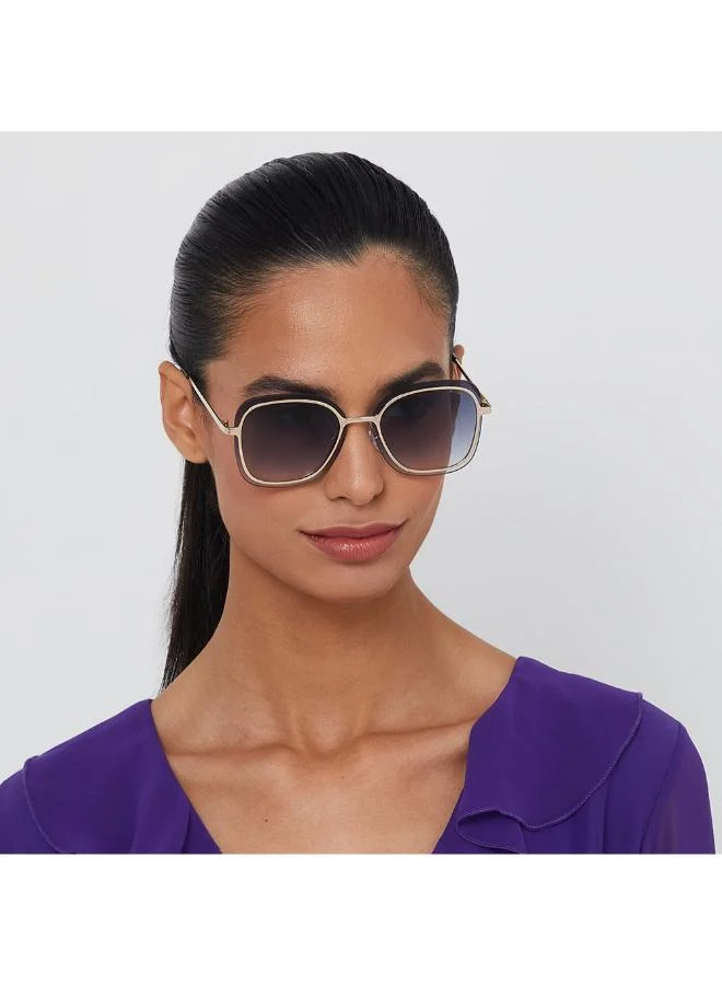 بلاك أوت Women's نظارة شمسية بلاك آوت ماري جين مربعة بإطار كامل للنساء