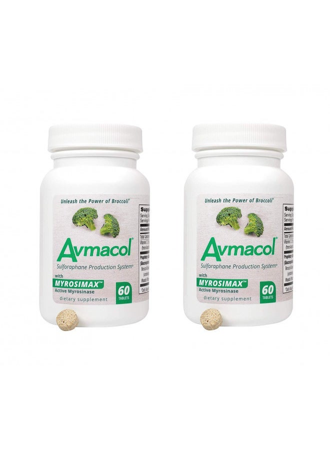AVMACOL - AVMACOL® (120) 2 Bottle Value Sulforaphane Supplement with Myrosinase - Image 1