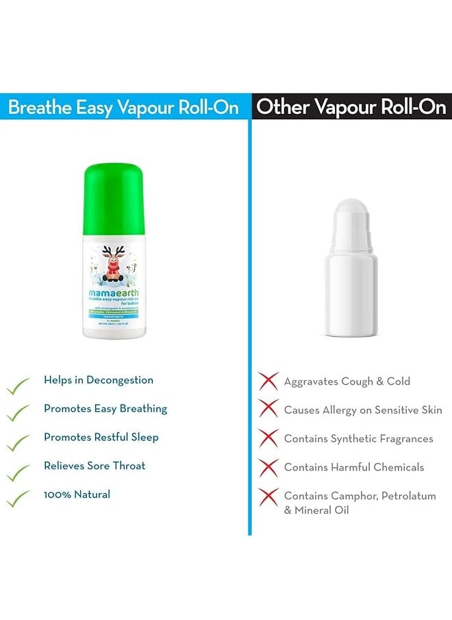 Mamaearth - Breathe Easy Vapor Roll On For Babies 3+ Months 40 Ml - Image 1