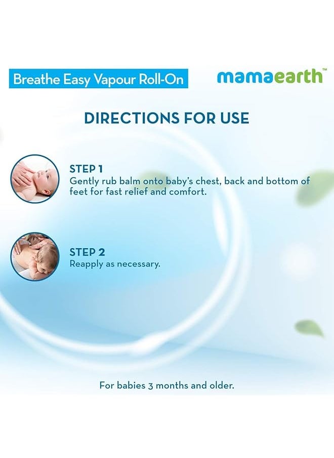 Mamaearth - Breathe Easy Vapor Roll On For Babies 3+ Months 40 Ml - Image 1