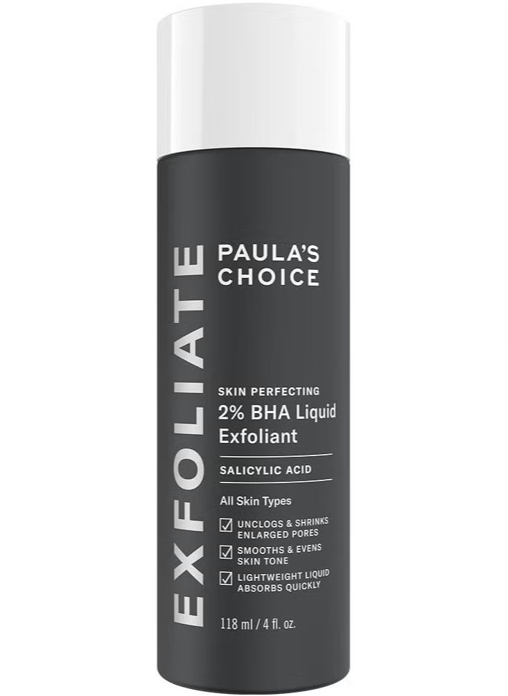 Paula's Choice Skincare - Paulas Choice SKIN PERFECTING 2% BHA Liquid Salicylic Acid Exfoliant--Facial Exfoliant for Blackheads, Enlarged Pores, Wrinkles & Fine Lines - 118ml - Image 1