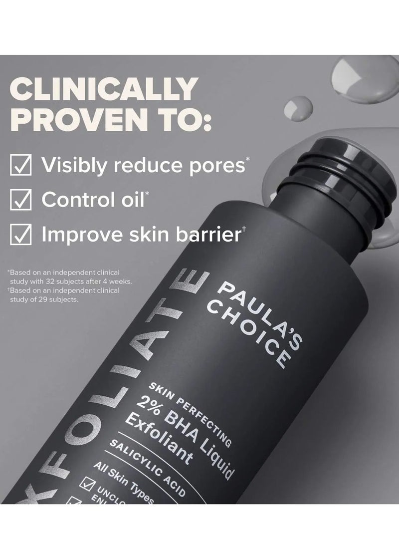 Paula's Choice Skincare - Paulas Choice SKIN PERFECTING 2% BHA Liquid Salicylic Acid Exfoliant--Facial Exfoliant for Blackheads, Enlarged Pores, Wrinkles & Fine Lines - 118ml - Image 1