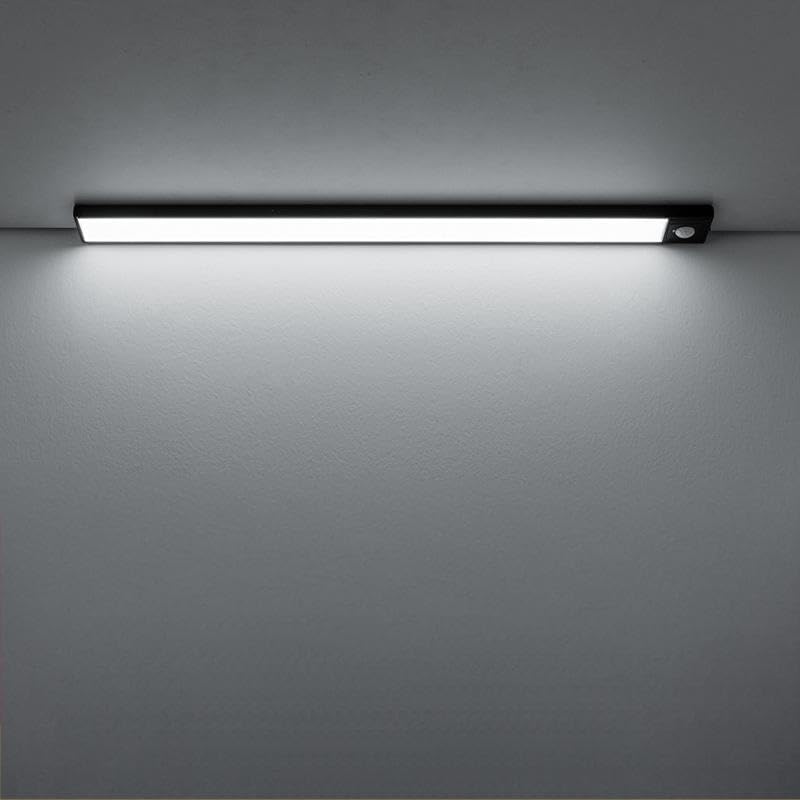 Under Cabinet Lighting, 3-Color Dimming LED Rechargeable Magnetic desk lamp, Wireless Under Counter Lights for Kitchen, Wardrobes' Slim Magnetic Closet Light